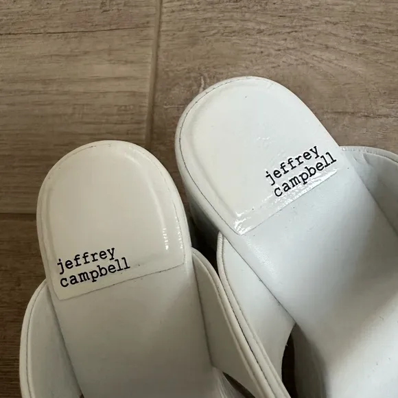 Jeffrey Campbell White Women's Platform Sandals