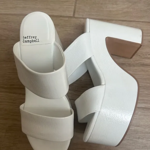 Jeffrey Campbell White Women's Platform Sandals