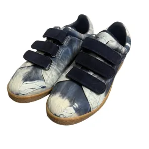 Jerome Dreyfuss Beth Sneakers FR 39 Blue White Tie Dye Gum Sole Velcro Marant