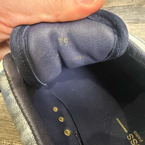 Jerome Dreyfuss Beth Sneakers FR 39 Blue White Tie Dye Gum Sole Velcro Marant