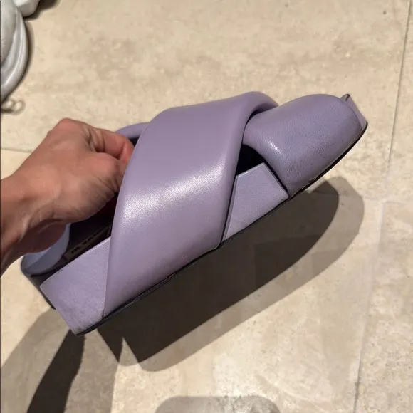 Jil Sander Women's Purple Slide Sandals