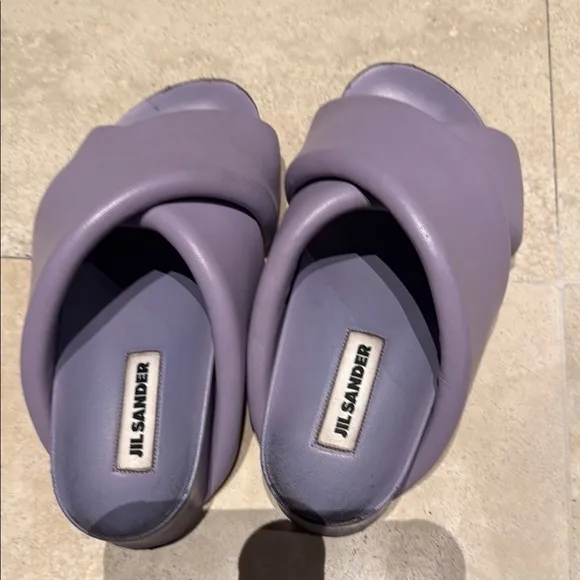 Jil Sander Women's Purple Slide Sandals