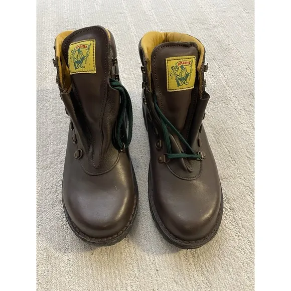 Jim Green Razorback Boots Lace-Up Water Resistant Full Grain Leather Sz 12.5