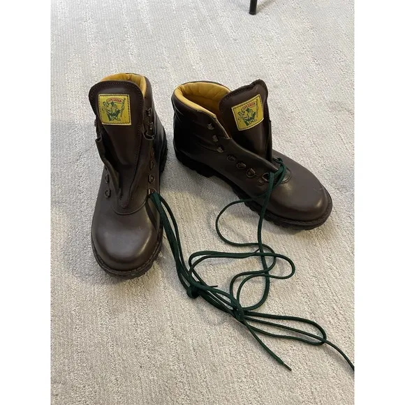 Jim Green Razorback Boots Lace-Up Water Resistant Full Grain Leather Sz 12.5