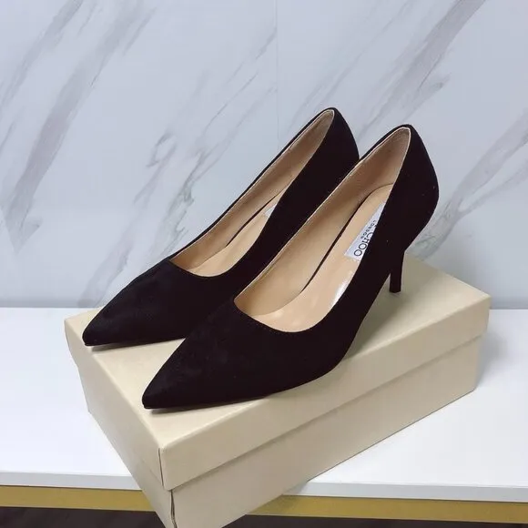 JIMMY CHOO &quot;JC diamond round button flat single ballet shoes