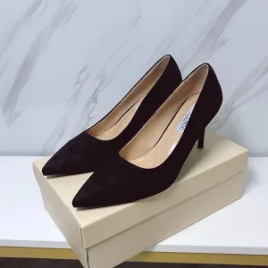 JIMMY CHOO &quot;JC diamond round button flat single ballet shoes
