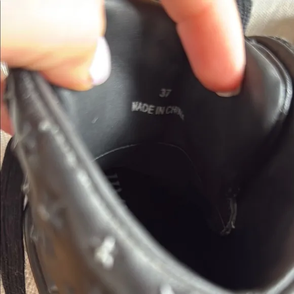 Jimmy Choo Black High-Top Sneakers