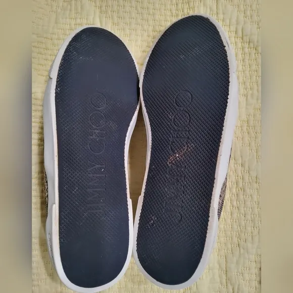 Jimmy Choo Demi Woven Skate Flat Shoes Size 41/11