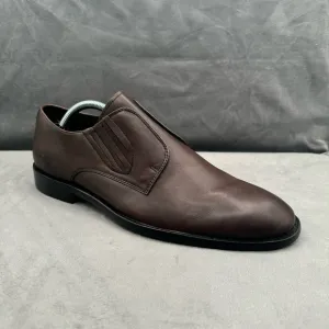 JOHN‎ VARVATOS NYC Cut Espresso Leather Slip-On Derby Shoe Size 10M