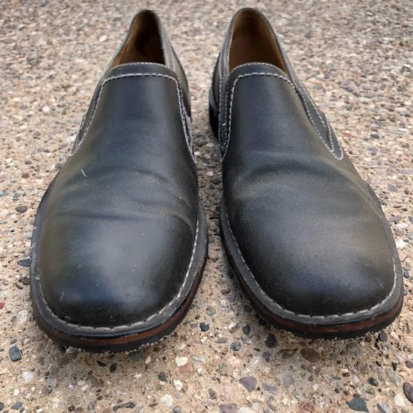 John Varvatos ⭐ USA Leather Slip On Shoes Size 11