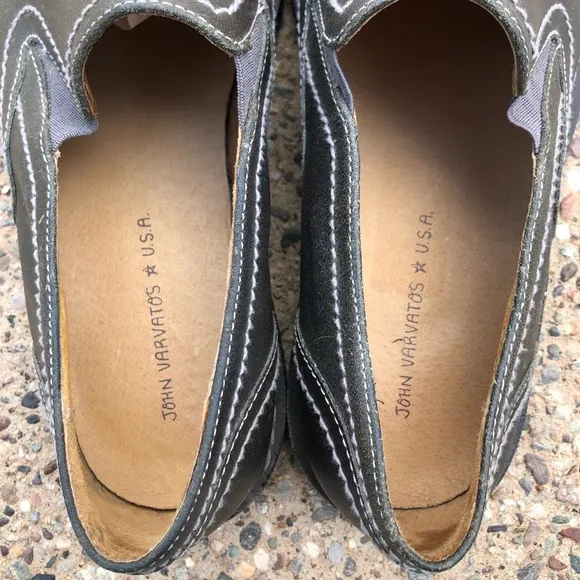 John Varvatos ⭐ USA Leather Slip On Shoes Size 11