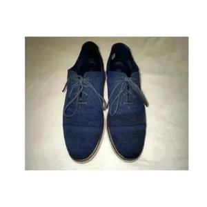 Johnson &amp; Murphy Mens Braydon Knit Plain Toe Oxford Shoes