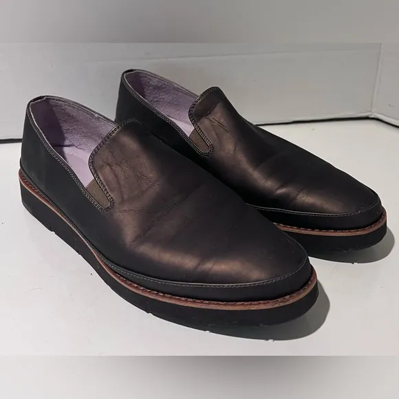 Johnston &amp; Murphy Paulette  Memory Foam Slip-On Oxfords Loafers in Bronze Size 9