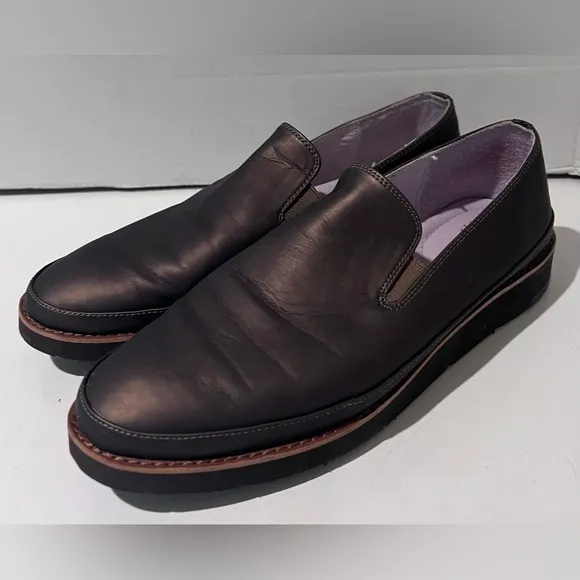 Johnston &amp; Murphy Paulette  Memory Foam Slip-On Oxfords Loafers in Bronze Size 9