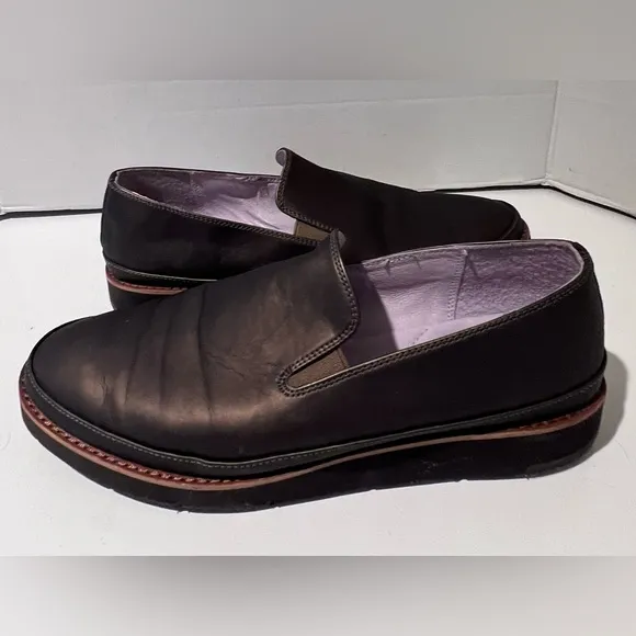 Johnston &amp; Murphy Paulette  Memory Foam Slip-On Oxfords Loafers in Bronze Size 9