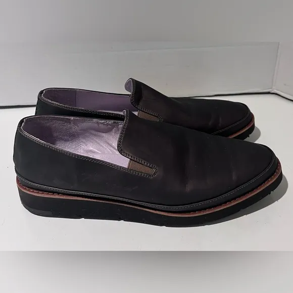 Johnston &amp; Murphy Paulette  Memory Foam Slip-On Oxfords Loafers in Bronze Size 9