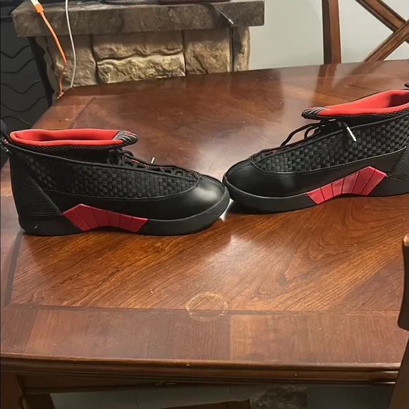 Jordan 15 red and black