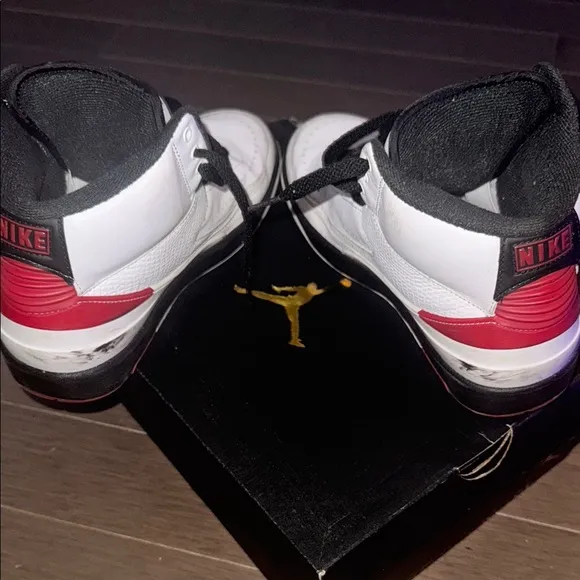 Jordan 2s White and Black Sneakers
