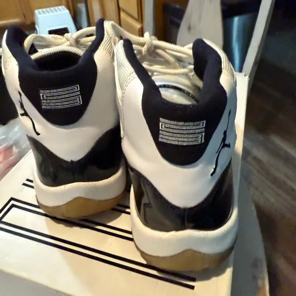 Jordan Athletic Shoes Black and White