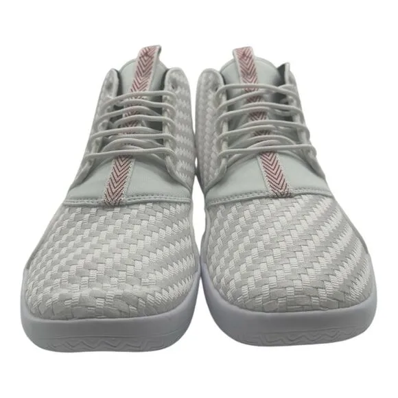 Jordan Eclipse Chukka Shoes Men's Sz 11 White Gym Red Black Sneakers 881453-101
