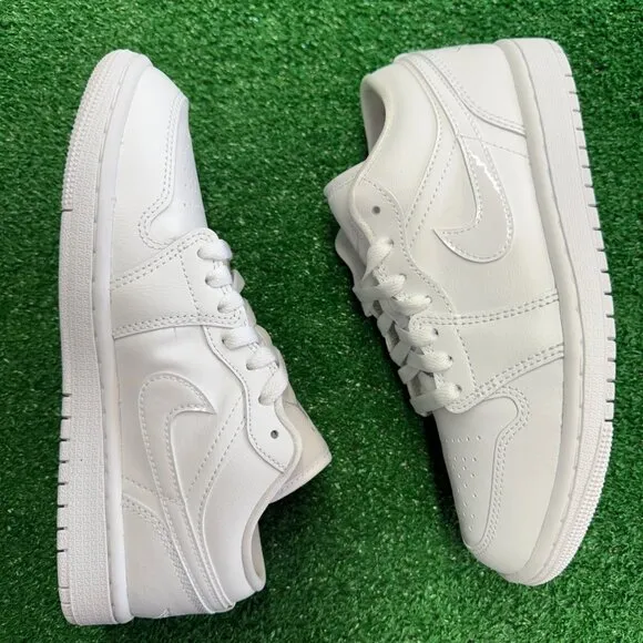 Jordan Jordan 1 Low Womens Basketball Shoes White DV0990-111 VNDS Sz 6.5