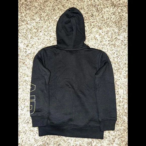 Jordan Little Kids' (Boy’s) Holiday Shine Air Full-zip Hoodie Black Hoodie