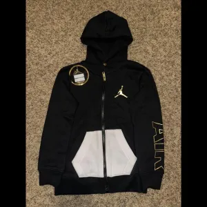 Jordan Little Kids' (Boy’s) Holiday Shine Air Full-zip Hoodie Black Hoodie