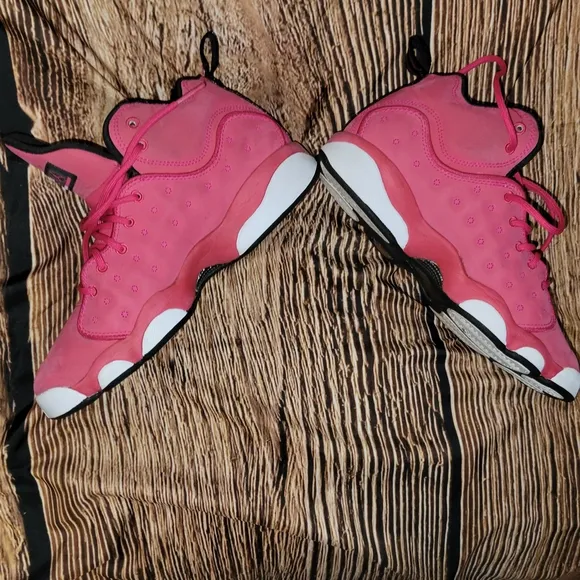 Jordan Pink and Black Sneakers Modern Athletic Design