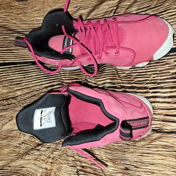 Jordan Pink and Black Sneakers Modern Athletic Design