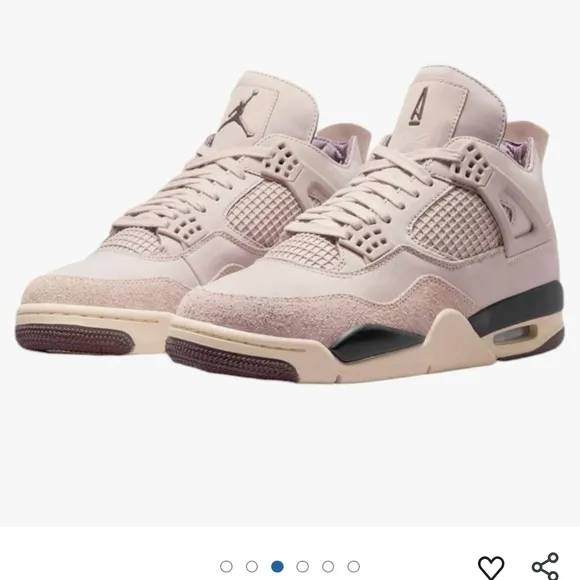 Jordan Pink and Gray Sneakers Air Cushion