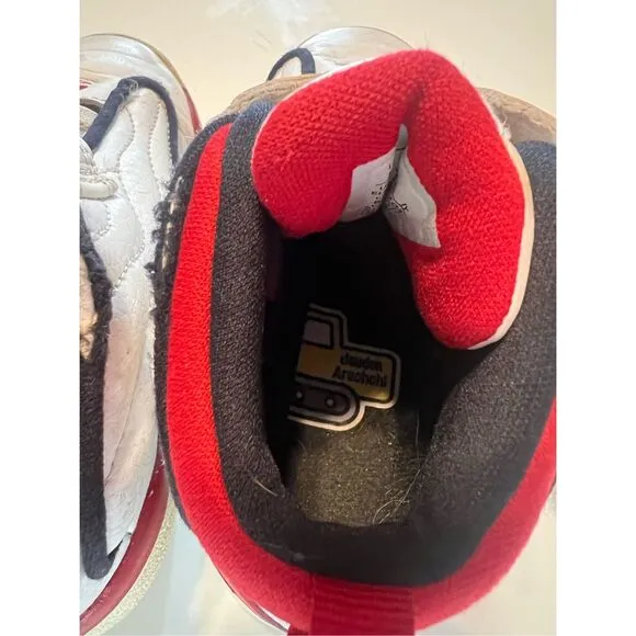 Jordan Toddler Size 10C Pro Strong Sneakers White Black Red Sporty Basketball