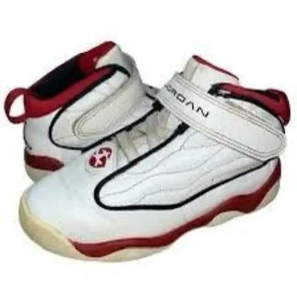 Jordan Toddler Size 10C Pro Strong Sneakers White Black Red Sporty Basketball