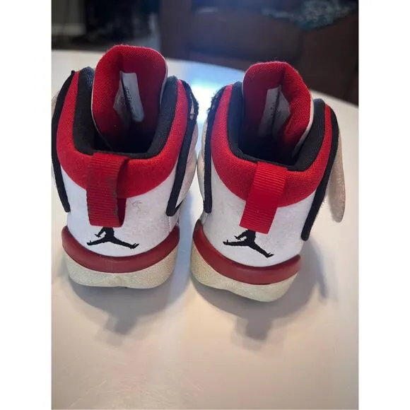 Jordan Toddler Size 10C Pro Strong Sneakers White Black Red Sporty Basketball