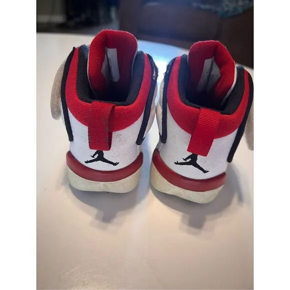 Jordan Toddler Size 10C Pro Strong Sneakers White Black Red Sporty Basketball