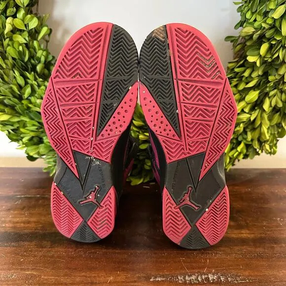 Jordan True Flight GG Black Sport Fuchsia Basketball Shoes 4.5Y‎