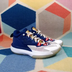 Jordan Zion 1 Youth USA Sneakers Blue Red White Lace Up DA3131-401 Size 4.5Y