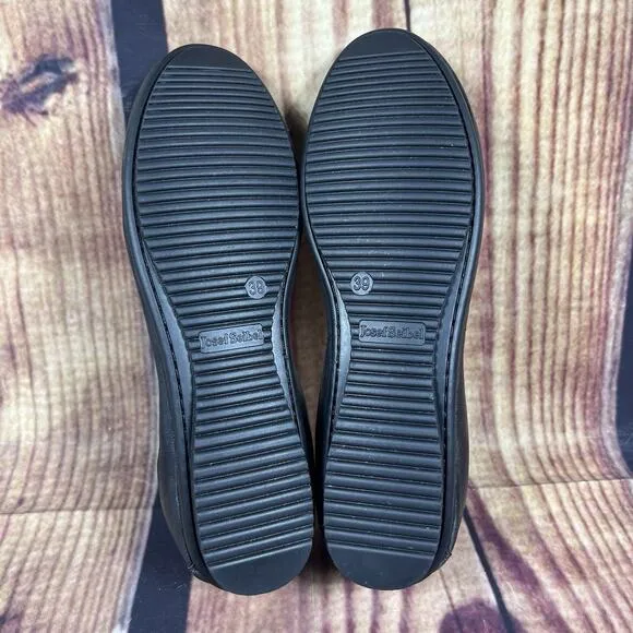 Josef Seibel Pippa Ballet Flat Women’s 8-8.5 Shoes Black Leather Die Cut EU 39