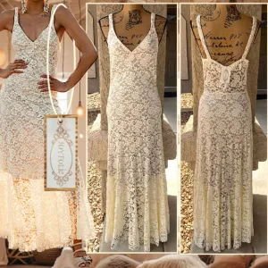 JOYFOLIE CARMEL SLIP DRESS IN TURTLEDOVE Size M