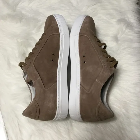 JUMP New York sz 8 Sneakers Leather Bloke Low Laces in Mushroom Tan NWT