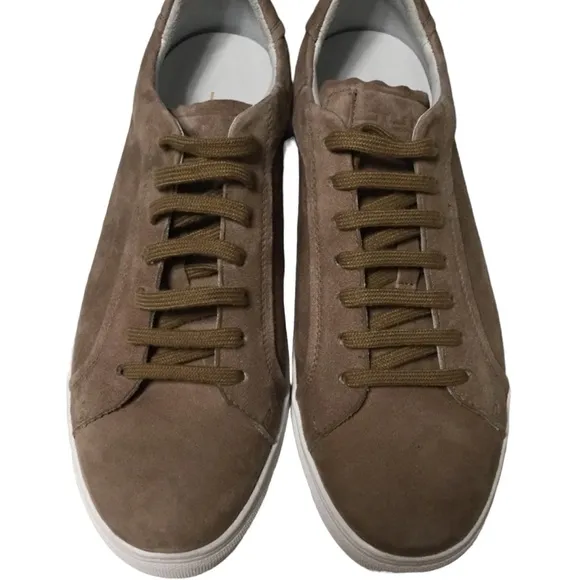 JUMP New York sz 8 Sneakers Leather Bloke Low Laces in Mushroom Tan NWT