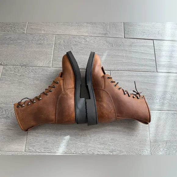 Justin Women’s Work Boots Size 8 Laced Up Leather 8”