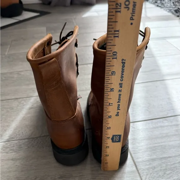 Justin Women’s Work Boots Size 8 Laced Up Leather 8”