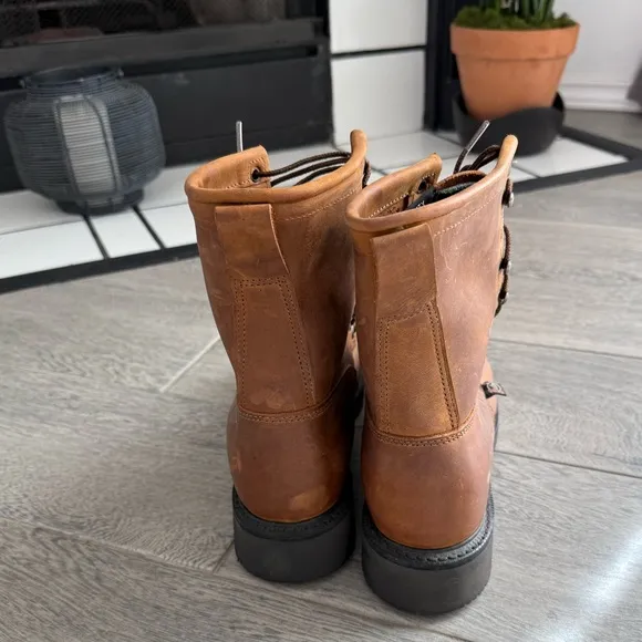 Justin Women’s Work Boots Size 8 Laced Up Leather 8”