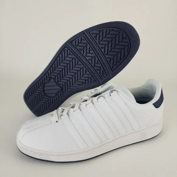 K-Swiss Mens Classics Shoes Sneakers Leather Athletic White Black