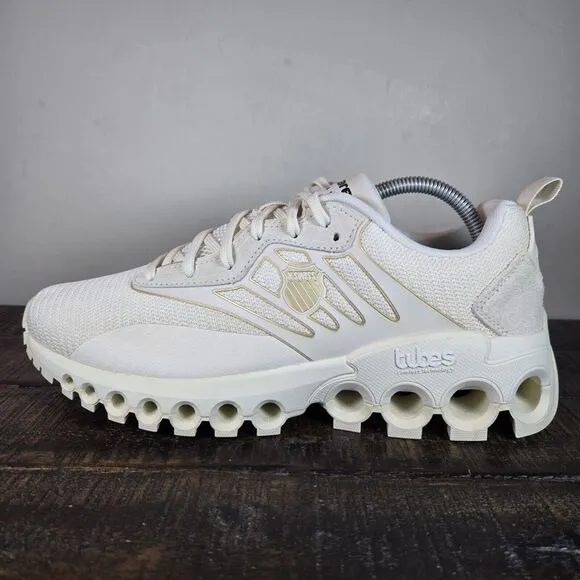 K-Swiss TUBES SPORT X MCLAREN Athletic Shoes Mens Size 9.5 Cream 08719-106-M