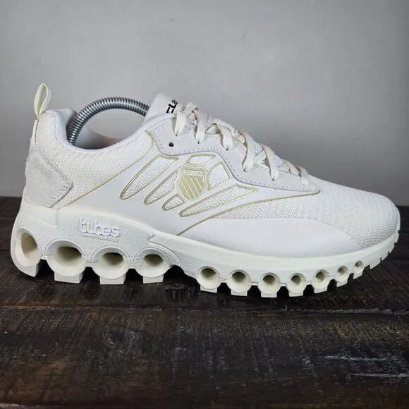 K-Swiss TUBES SPORT X MCLAREN Athletic Shoes Mens Size 9.5 Cream 08719-106-M