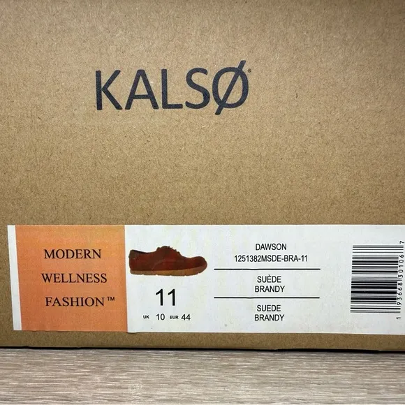 Kalso men's dawson suede brandy size 11 earth shoes