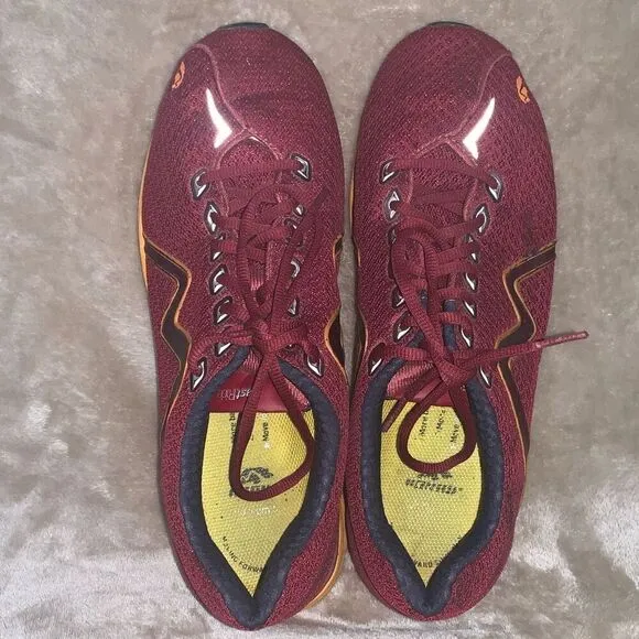 Karhu Mens Size 11.5 Running Walking Athletic Sneakers Shoes Burgundy Lace Up