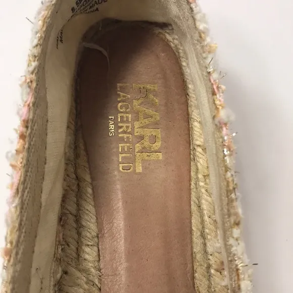 Karl Lagerfeld Paris Arago2 Flat Espadrille 8.5