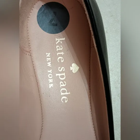 Kate Spade Black Flat shoes Leather  Size 7 Women's